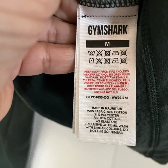 Gymshark Forest Green Cropped Hoodie - Picture 7 of 7